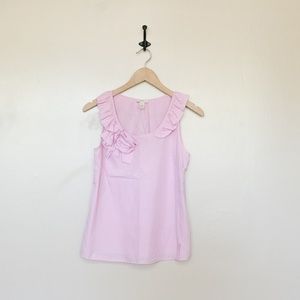 J. Crew lilac 4 ruffle tank top summer purple
